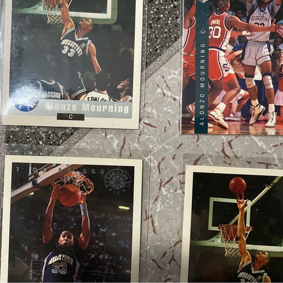 Alonzo Mourning 1992 Classic 4 card lot number 1 of 5600 Four Sport Draft Pick # - Picture 7 of 12
